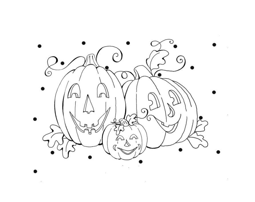 Coloring Halloween pumpkins. Category Halloween. Tags:  Halloween, pumpkin.