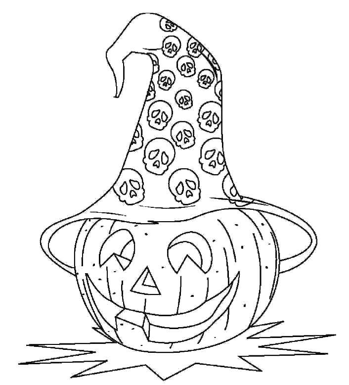 Coloring Pumpkin on Halloween. Category Halloween. Tags:  Halloween, Ghost, pumpkin.