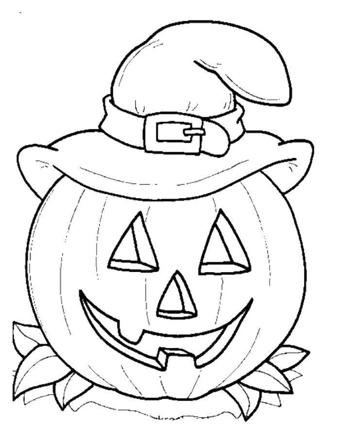 Coloring Pumpkin on Halloween. Category Halloween. Tags:  Halloween.