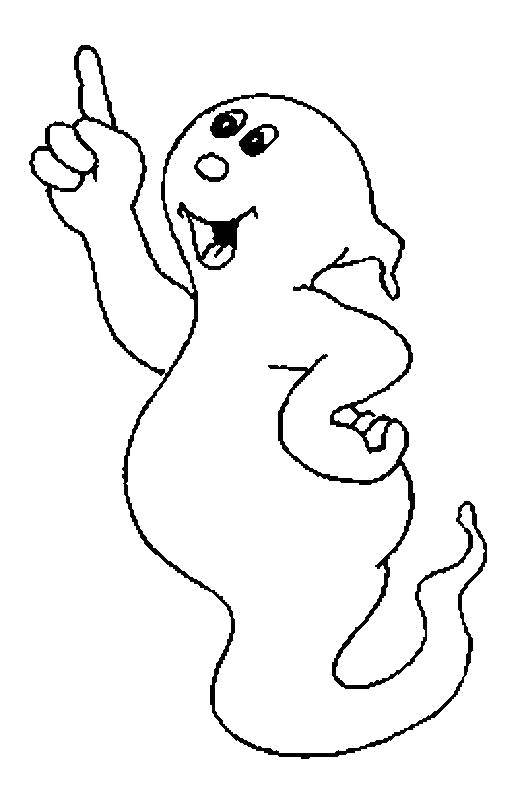 Coloring Smart Ghost. Category Halloween. Tags:  Halloween Ghost, .