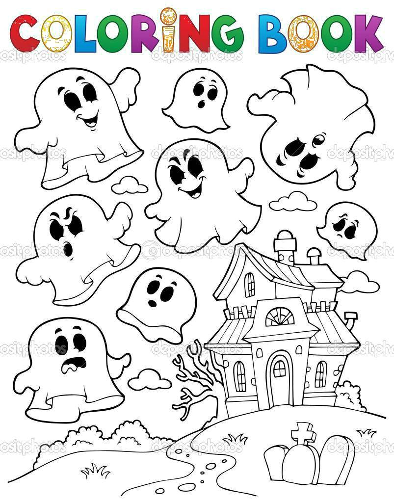 Coloring A Ghost on Halloween. Category Halloween. Tags:  Ghost , Halloween.