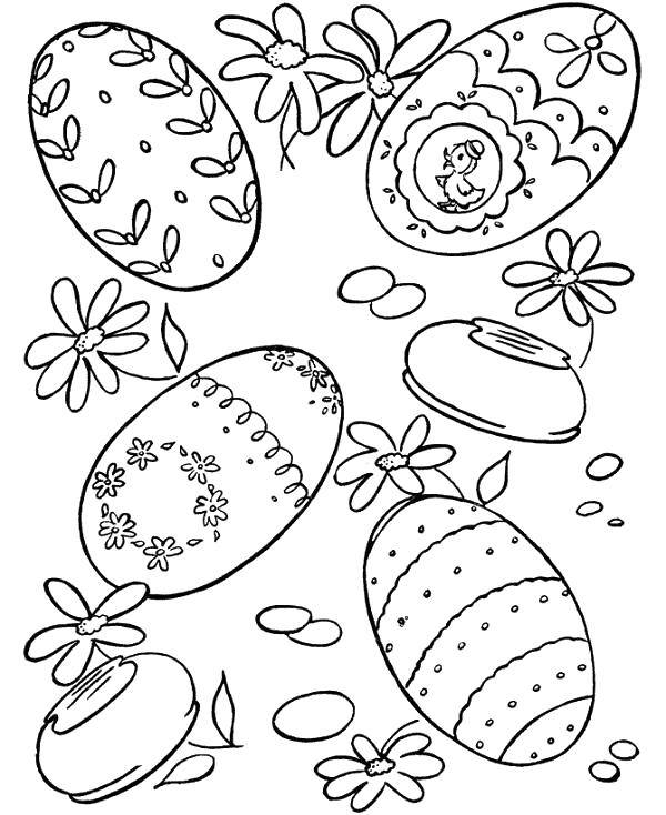 Coloring Easter eggs. Category Easter. Tags:  Easter, eggs.