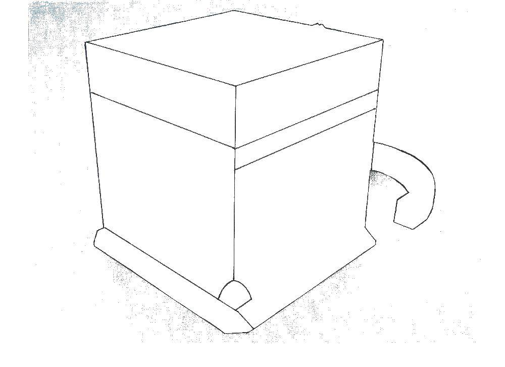 Название: Раскраска Коробка. Категория: утварь. Теги: коробка.