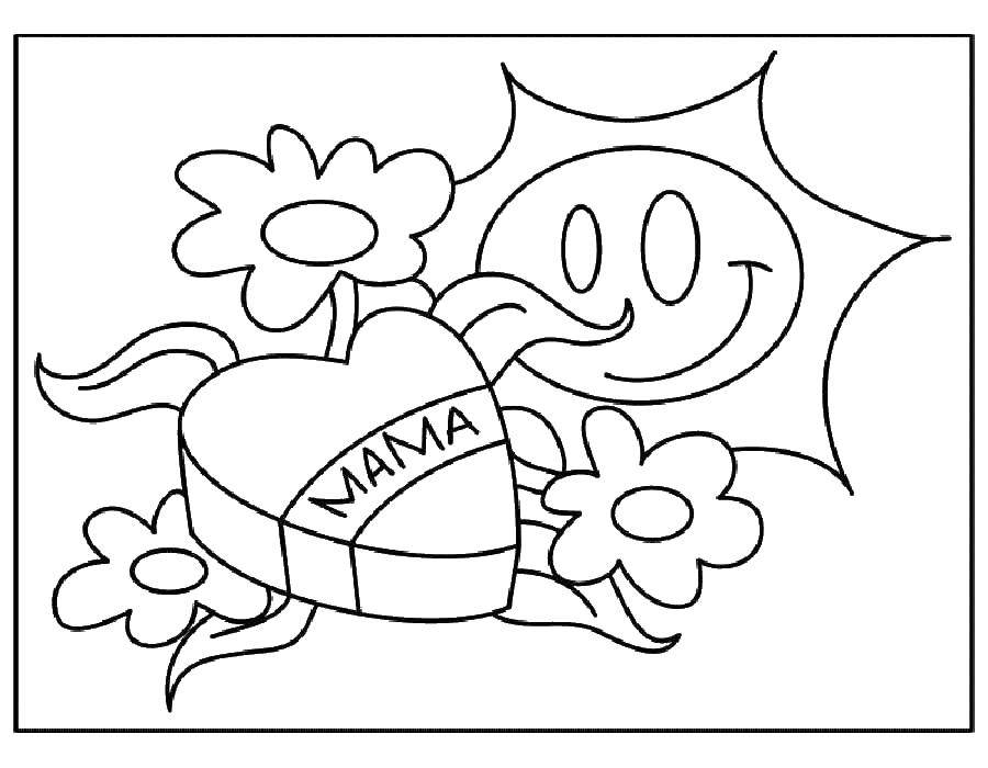 Coloring Congratulations mom. Category greeting cards. Tags:  greeting, mother.