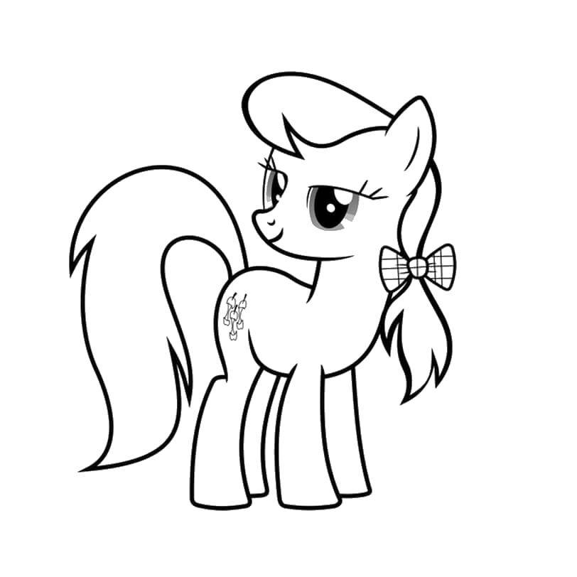 Coloring Pomaska. Category Ponies. Tags:  Pony, My little pony.