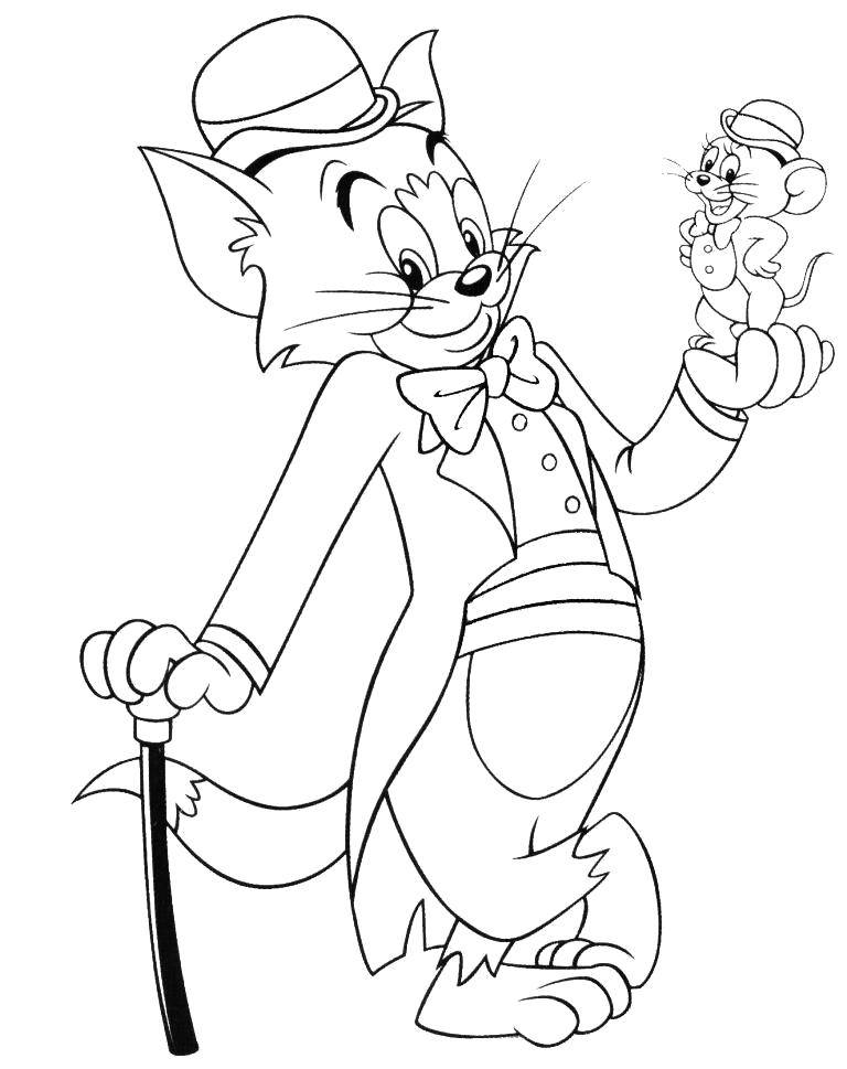 Coloring Tom and Jerry. Category Cartoon character. Tags:  Disney, Tom and Jerry.