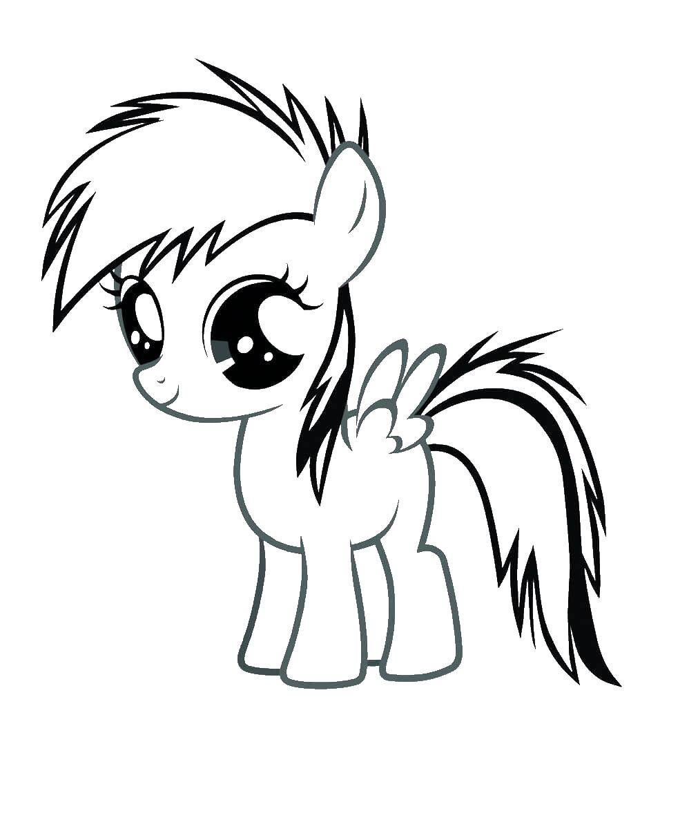 Название: Раскраска Маленький пони. Категория: Пони. Теги: Пони, "My little pony".