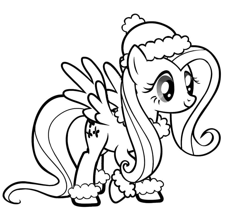 Название: Раскраска Милая поняшка. Категория: мой маленький пони. Теги: Пони, "My little pony".