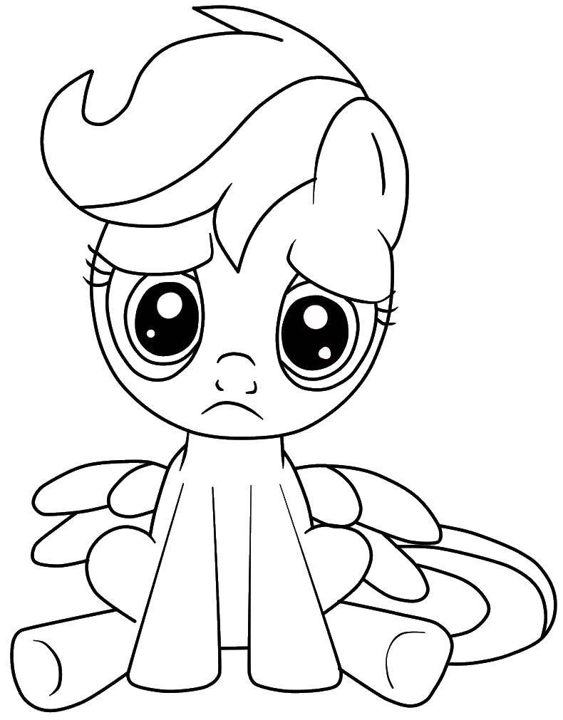 Coloring My little pony scootaloo. Category my little pony. Tags:  my little pony scootaloo.