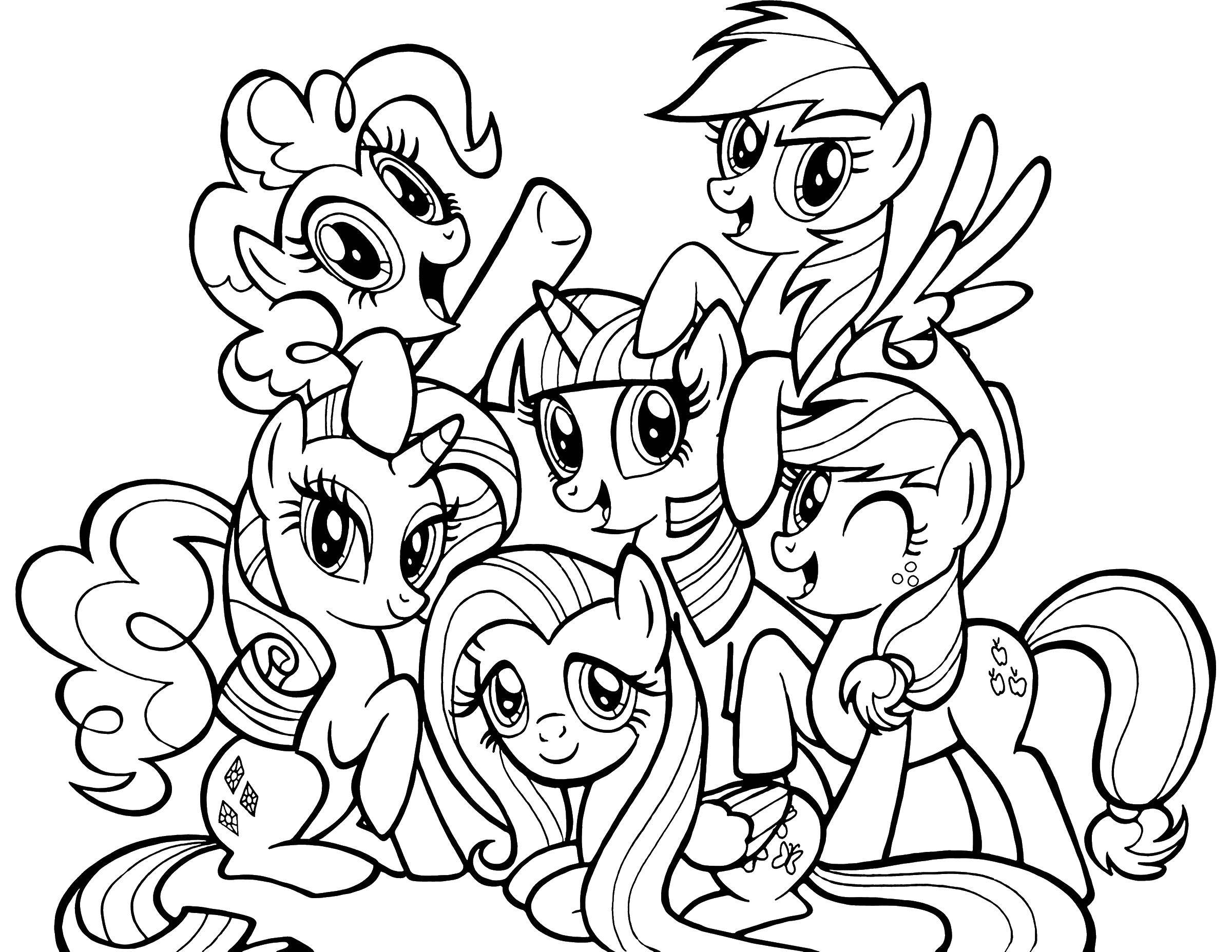 Coloring My little pony. Category Ponies. Tags:  Ponies.