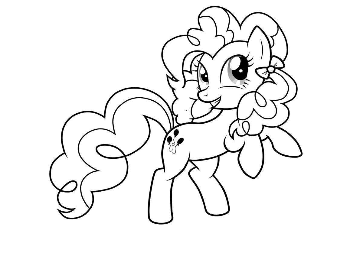 Coloring Pony smiles. Category Ponies. Tags:  Pony, My little pony.