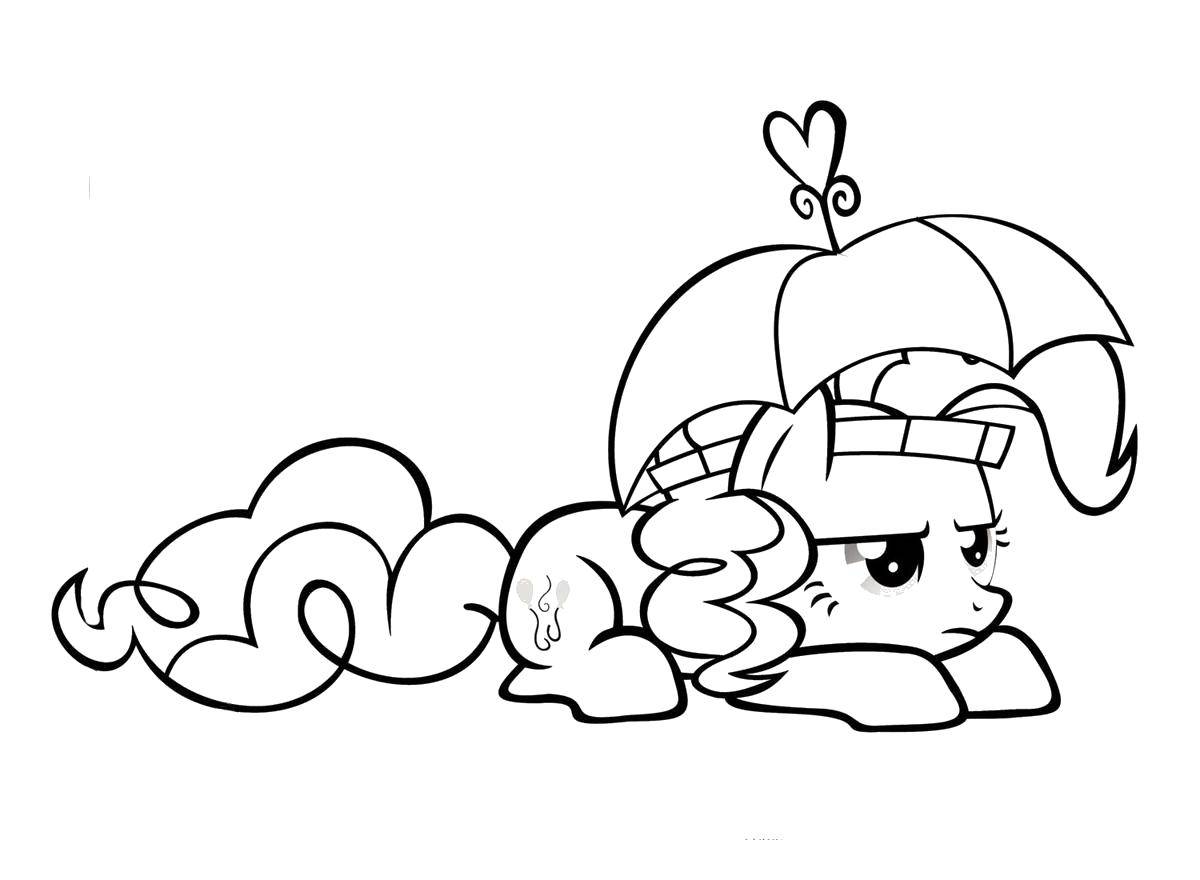 Coloring Upset ponies. Category my little pony. Tags:  Pony, My little pony.