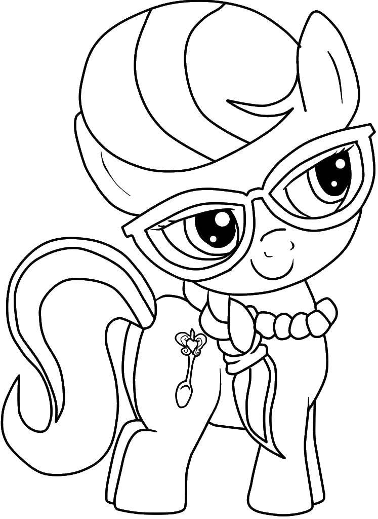 Coloring Silver spoon. Category my little pony. Tags:  pony, unicorn.