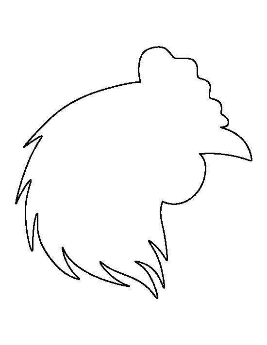 Название: Раскраска Голова петуха. Категория: Контуры для вырезания птиц. Теги: раскраска, головапетуха, рисунокпетуха.