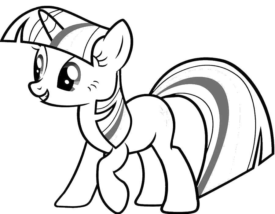 Coloring Rainbow pony. Category Ponies. Tags:  Pony, My little pony.