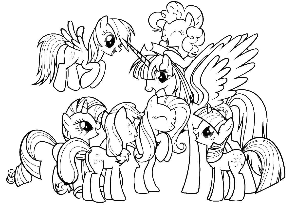 Coloring My little pony. Category my little pony. Tags:  pony, rainbow.