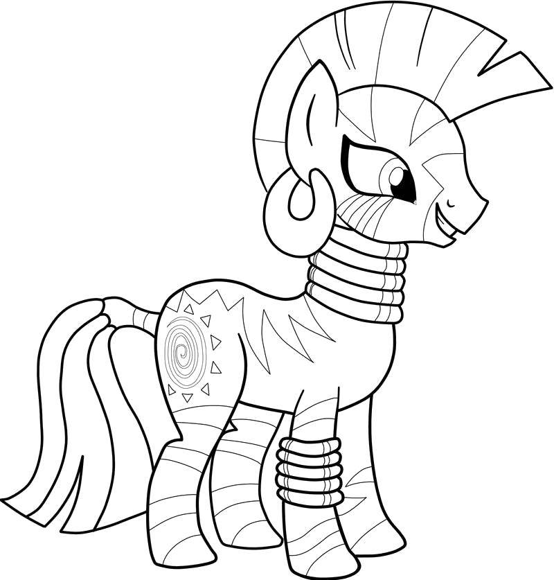 Coloring Unusual pony. Category my little pony. Tags:  Pony, My little pony.