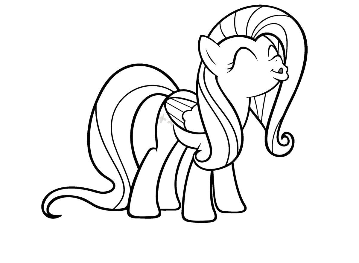 Название: Раскраска Пони из my little pony поёт. Категория: мой маленький пони. Теги: Пони, "My little pony".