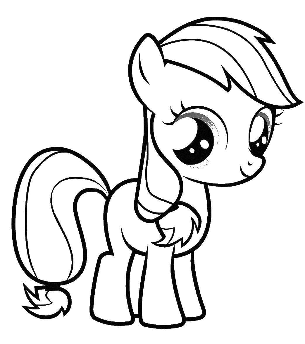 Название: Раскраска Пони. Категория: мой маленький пони. Теги: Пони, "My little pony".
