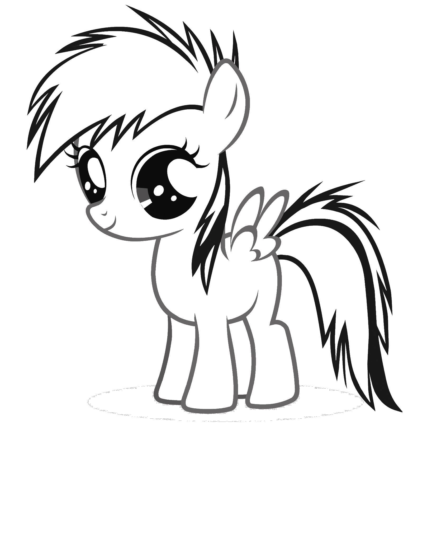 Coloring Scootaloo. Category my little pony. Tags:  ponies, Scootaloo.