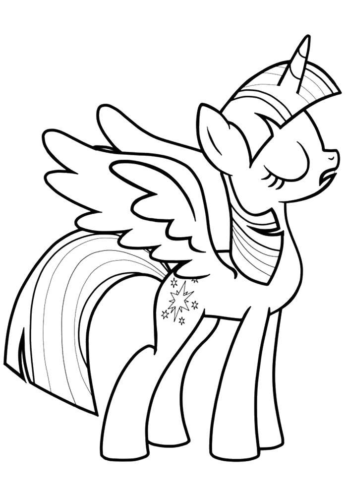 Coloring The offended pony. Category Ponies. Tags:  Pony, My little pony.