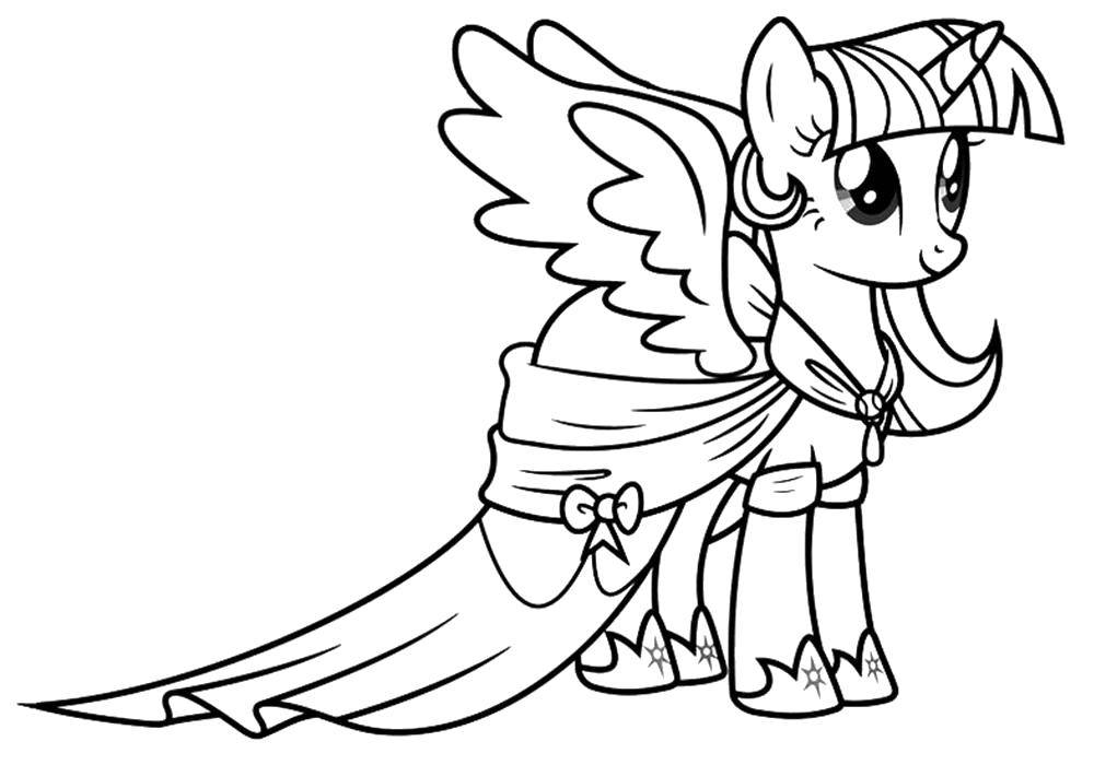 Название: Раскраска Пони - ангелочек. Категория: мой маленький пони. Теги: Пони, "My little pony".