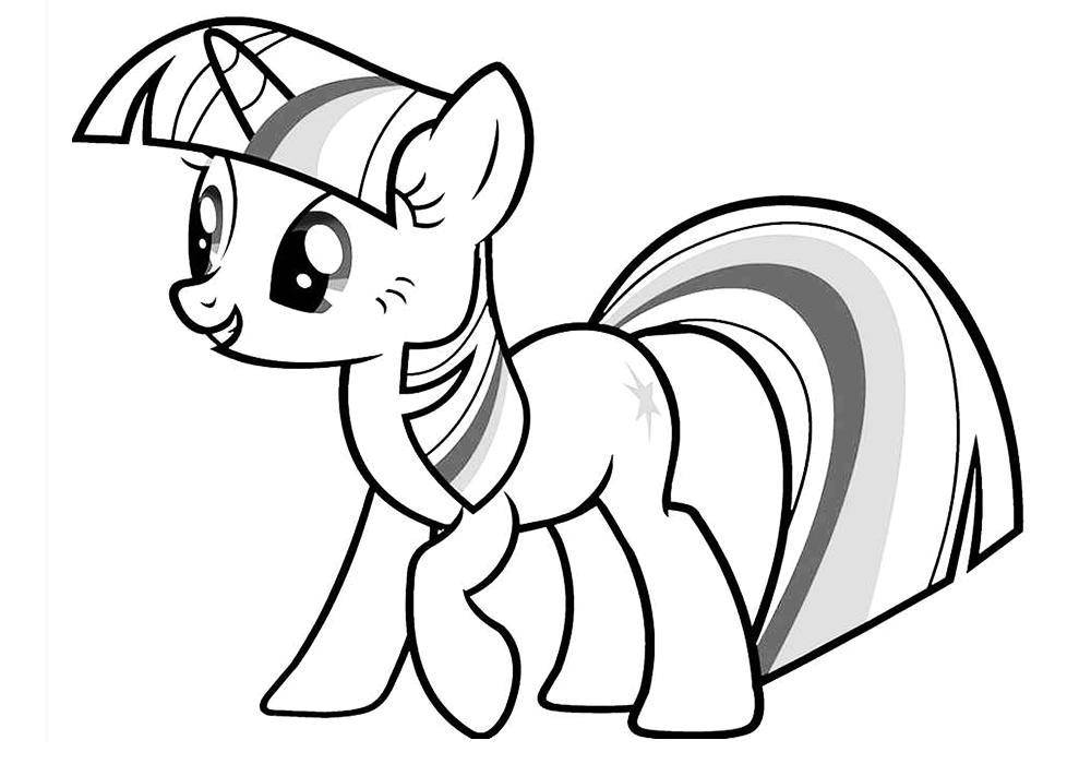 Название: Раскраска Радужная пони. Категория: мой маленький пони. Теги: Пони, "My little pony".