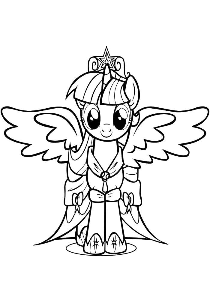 Coloring Magic pony. Category Ponies. Tags:  Pony, My little pony.