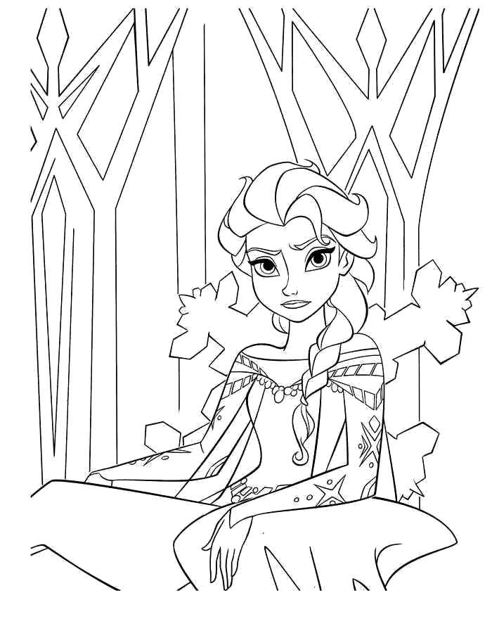 Coloring Elsa from the cartoon the cold heart. Category Disney cartoons. Tags:  Disney, Elsa, frozen, Princess.