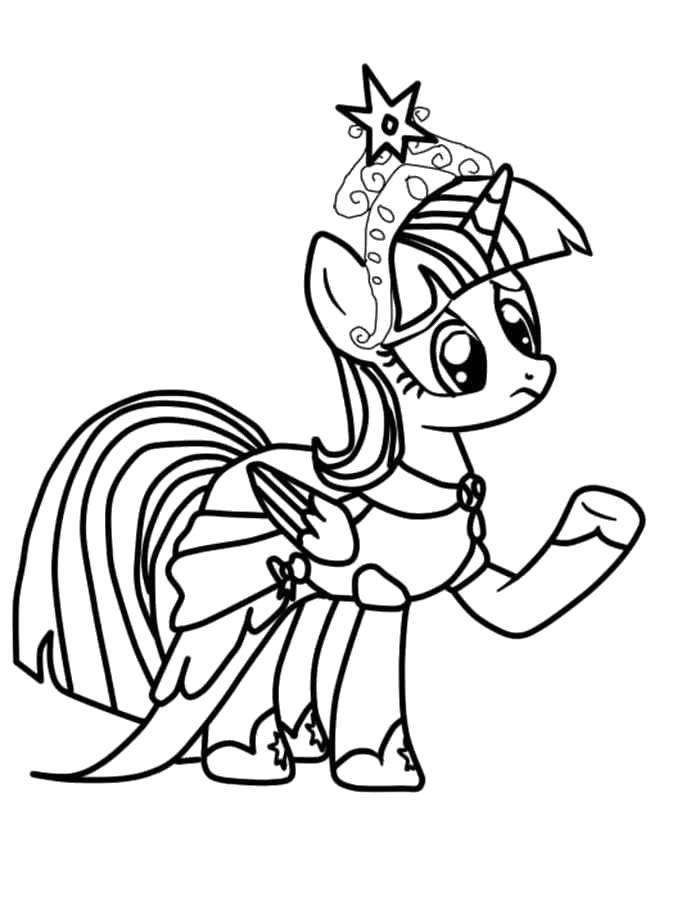 Название: Раскраска Королевский пони. Категория: мой маленький пони. Теги: Пони, "My little pony".