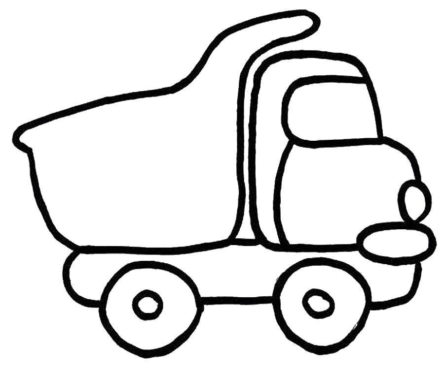 Coloring Truck. Category Coloring pages for kids. Tags:  Car, truck.