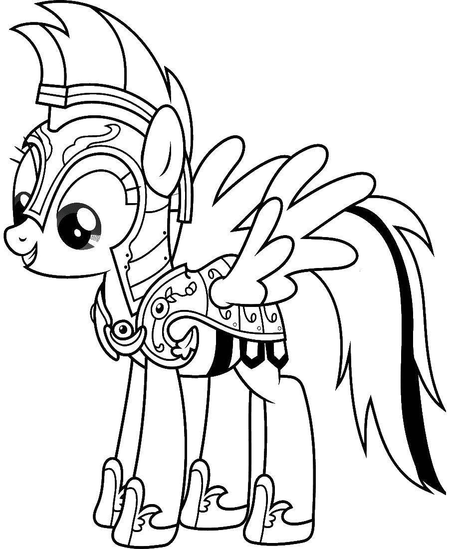 Coloring Pony knight. Category Ponies. Tags:  Pony, My little pony.
