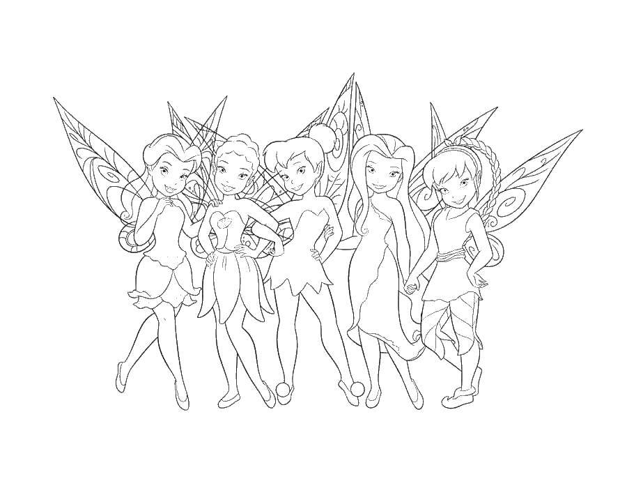 Coloring Fairies. Category fairies. Tags:  fairies.