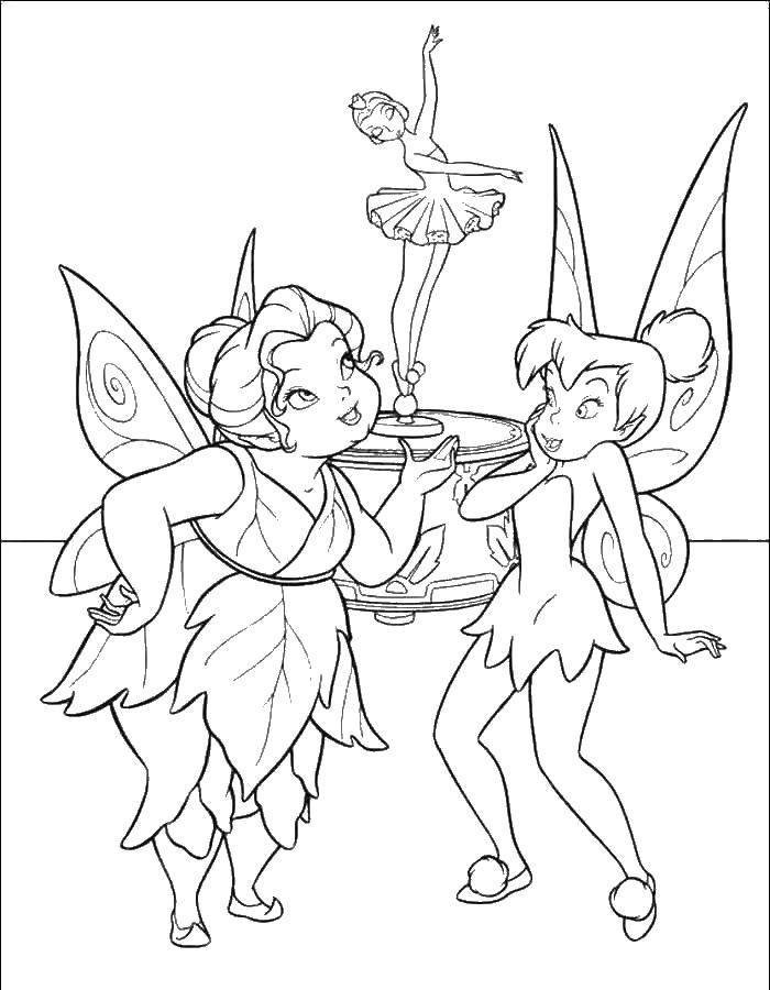 Coloring Tinker bell and the lost. Category Disney cartoons. Tags:  fairy, Dindin.