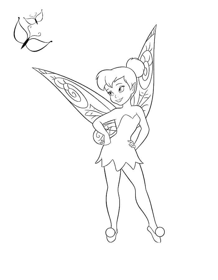 Coloring Fairy Dinh Dinh. Category fairies. Tags:  fairy, Dindin.