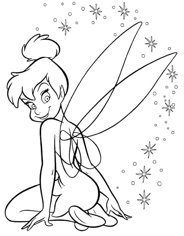 Coloring Fairy Dinh Dinh. Category Disney cartoons. Tags:  fairy.