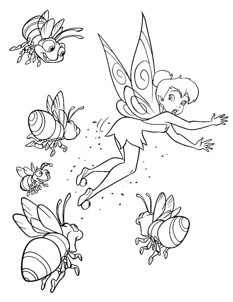 Coloring Ding Ding runs away from Svetlakov. Category fairies. Tags:  fairy, Dindin.