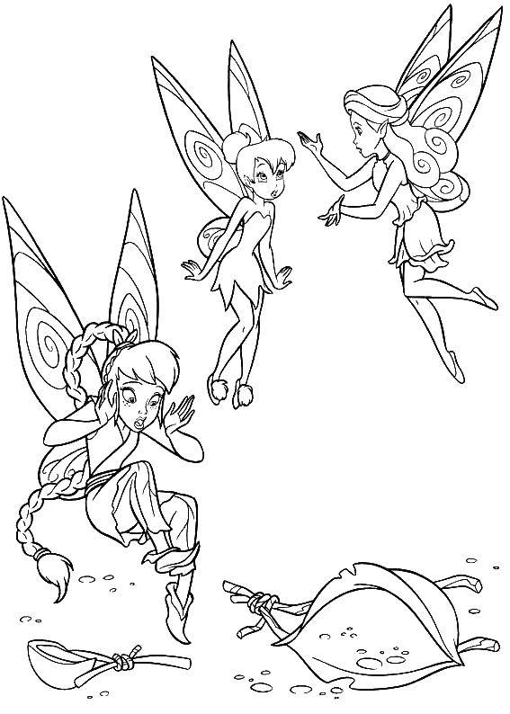Coloring Fairies and broken things. Category fairies. Tags:  fairies.
