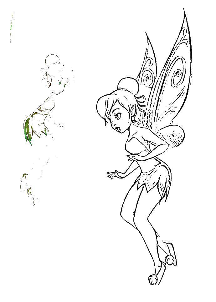 Coloring Fairy Dinh Dinh. Category fairies. Tags:  fairies Dingding.
