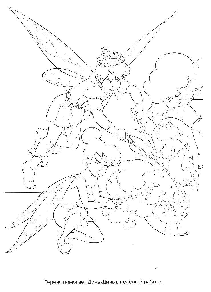 Coloring Fairy Dinh Dinh. Category fairies. Tags:  fairy Dinh Dinh.