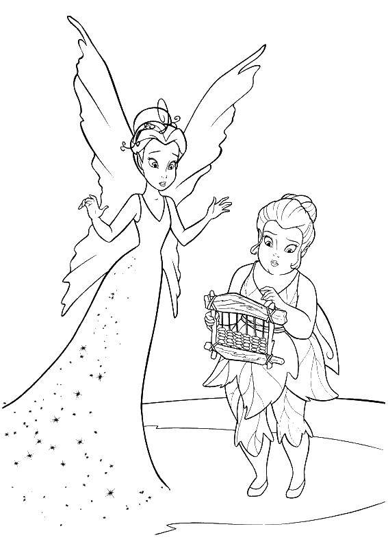 Coloring The Queen of the fairies. Category fairies. Tags:  fairy.