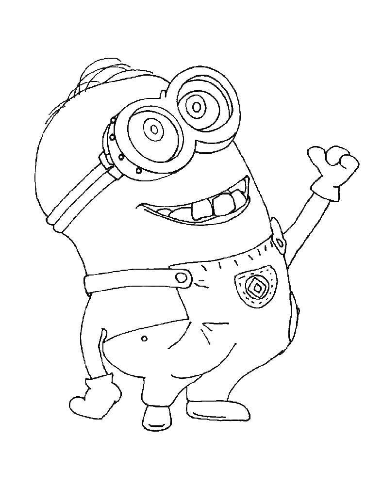Coloring Minion mark. Category the minions. Tags:  the minions.
