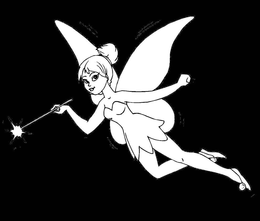 Coloring Fairy. Category The characters from fairy tales. Tags:  fairy.