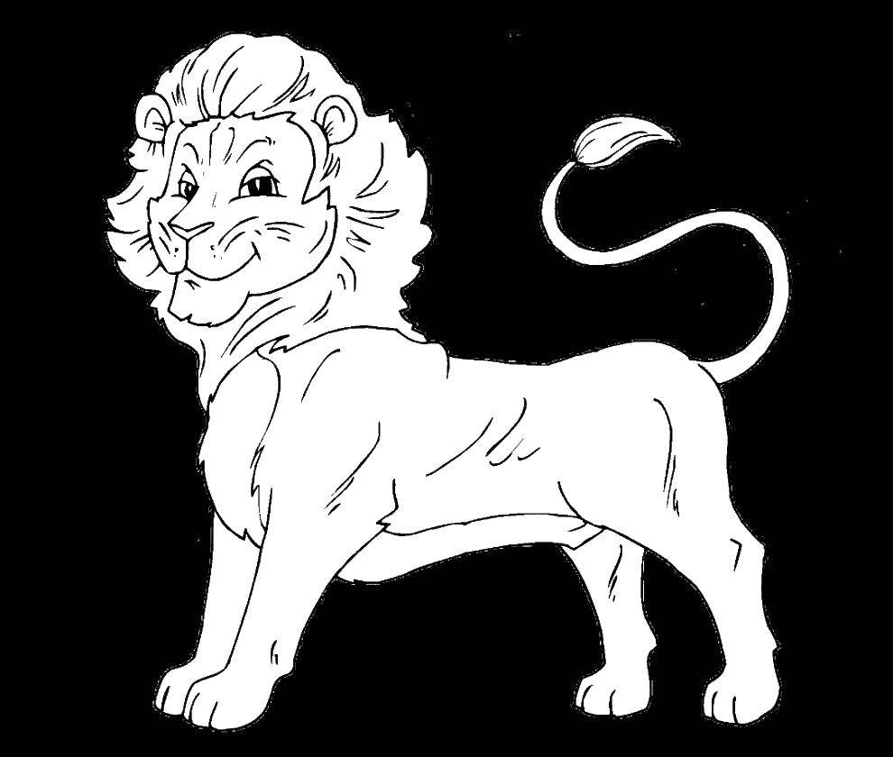 Coloring Leo. Category animals. Tags:  animals.