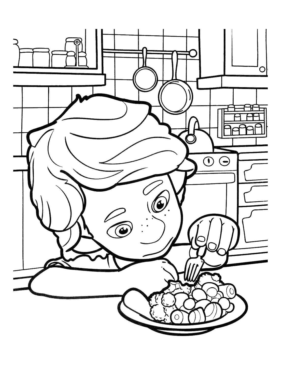 Coloring Dimdimich eats. Category fixico. Tags:  fixico.