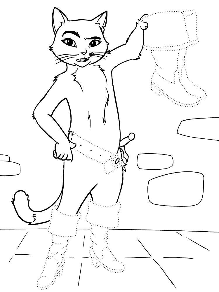 Coloring Finish the boots of puss in boots. Category fix on the model. Tags:  Pattern , stroke path.