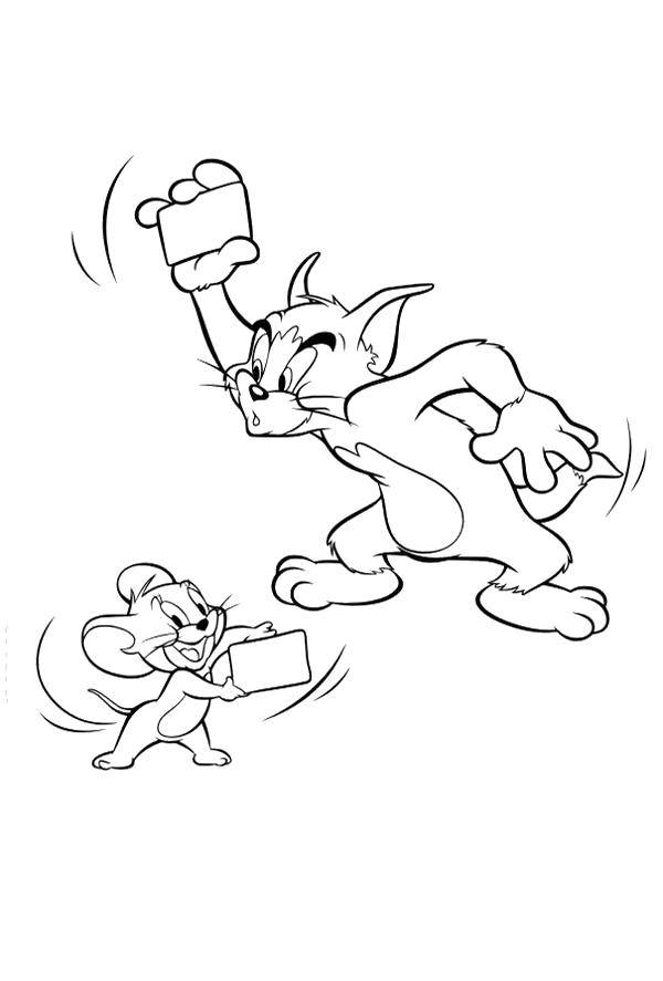 Coloring Tom and Jerry. Category Tom and Jerry. Tags:  Character cartoon, Tom and Jerry.