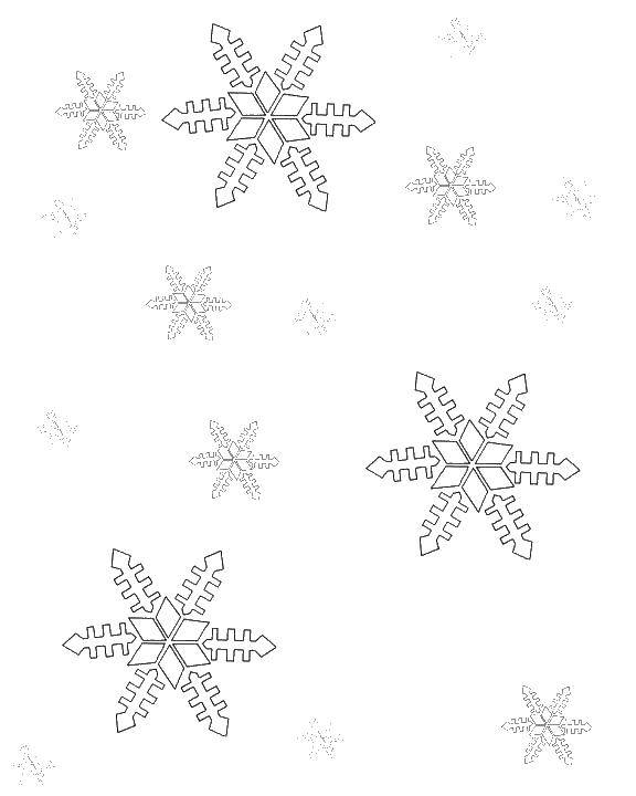 Coloring Snowflakes. Category shapes. Tags:  snowflakes.