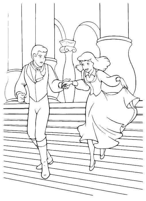 Coloring Cinderella and the Prince. Category Cinderella and the Prince. Tags:  Cinderella.