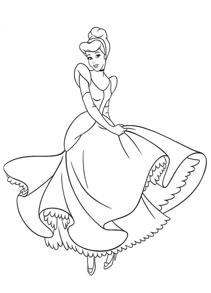 Coloring Cinderella. Category Disney cartoons. Tags:  Disney, Cinderella.